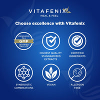 Vitafenix Glutathione 500mg - Extra Strength Glutathione Capsules for Skin Whitening – Setria l Glutathione Supplement for Skin Whitening & Antioxidant Support – 30 Vegan Capsules