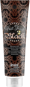Devoted Creations DEVOTED CREATIONS FAST TRACK 2 BLACK BRONZER FREE QUADRUPLE DARK TAN MAXIMISER 270ML