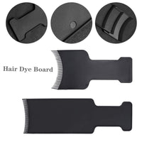 FYHJNC 2PCS Hair Dye Highlighting Boards with Fine Teeth & Flat Top Comb – Salon-Grade Sectioning Tools for Balayage, Bleach, Colouring at Home (Black)