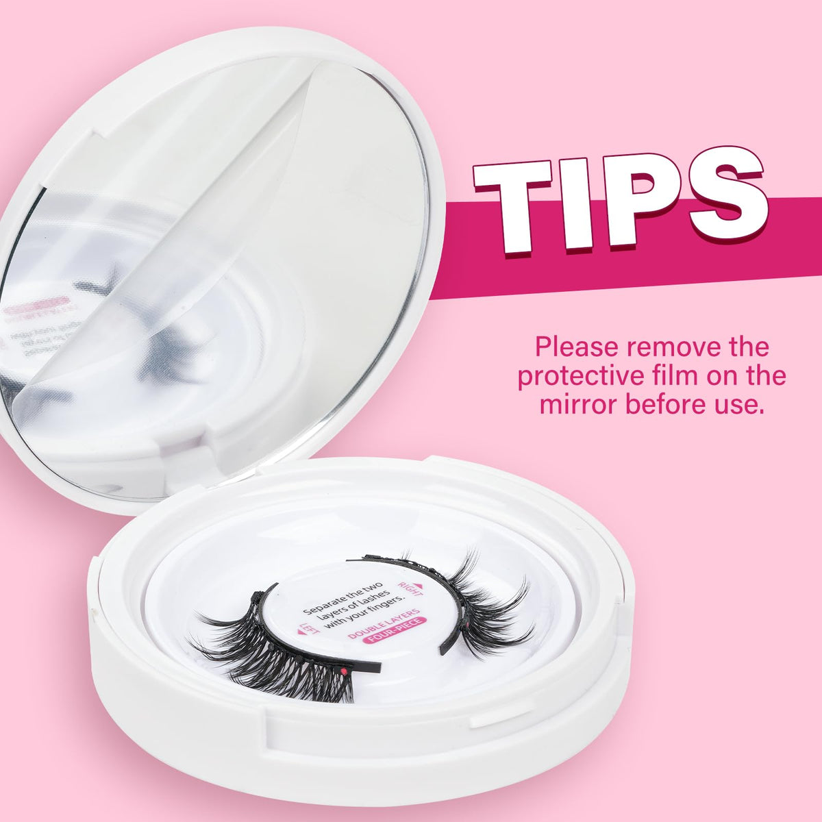 PRO LASHBEAUTY Magnetic Eyelashes With Applicator Long Lasting And Reusable Magnetic Lashes Kit 5Pcs Magnets Per Piece No Glue Needed False Eyelashes Waterproof,Cruelty Free,Easy To Wear(1pair,Vibrant)