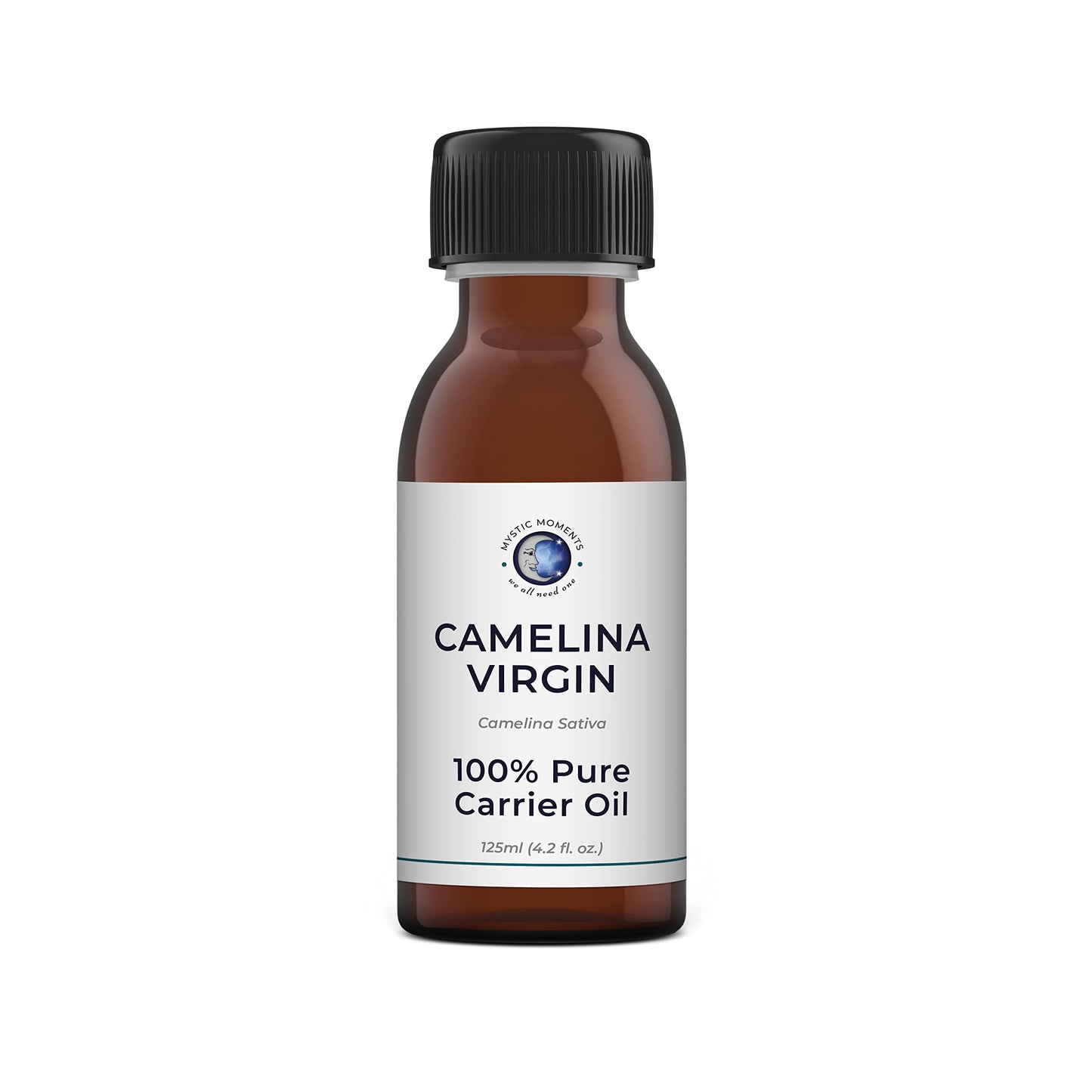 Mystic Moments | Camelina Virgin Carrier Oil 125ml - Pure & Natural Oil Perfect For Hair, Face, Nails, Aromatherapy, Massage and Oil Dilution Vegan GMO Free