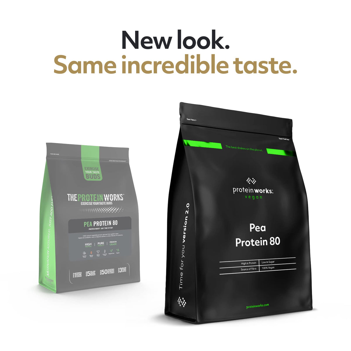 Protein Works - Pea Protein Isolate Protein Powder | 100% Plant-Based & Natural | Gluten Free | No Added Sugar | Unflavoured | 500 g