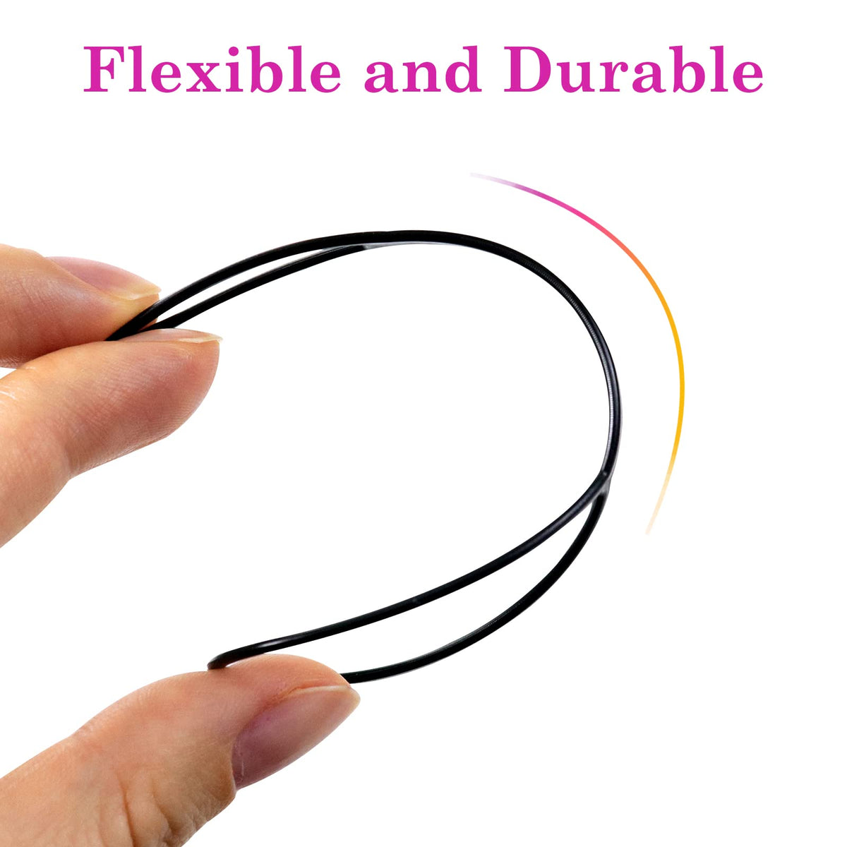 sularpek Sularpek Tail Hair Tool, 2 pcs Durable Hair Looping Tool, Tail French Braid Loop Tool, Fashion Hair Braiding Tool for Making Women and Girls Hair Style (Black)
