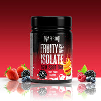 Warrior, Fruity Clear Whey Isolate – Rapid Digesting Protein Powder – Refreshingly Fruit Flavoured Shakes – Post Workout, Low Sugar, 15 Servings (Fruit Punch, 375g)