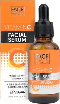 Swiss+ 2 Pack Face Facts Vitamin C Facial Serum | Brightening & Hydrating | 30ml | Glow-Boosting, Lightweight, Fast-Absorbing | Radiant & Moisturized Skin | Daily Skincare for All Skin Types