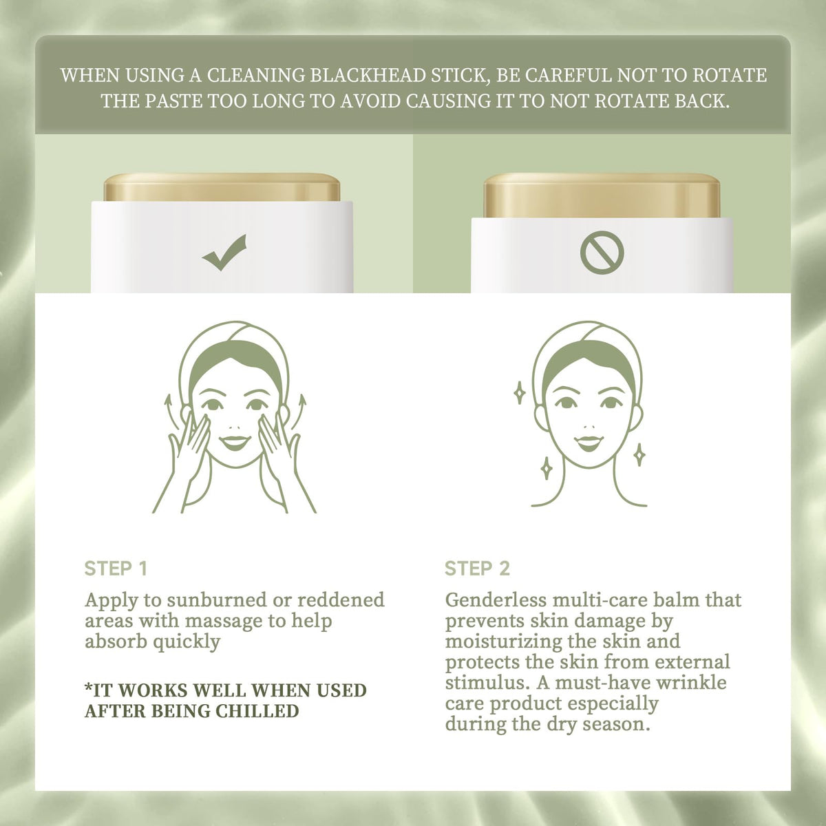 Mikloven 2PCS Aloe Vera After Sun Gel Stick – Natural Soothing Care for Face & Body, Hydrating & Non-Irritating Moisturiser, Travel Size Lotion for Sensitive Skin,15g