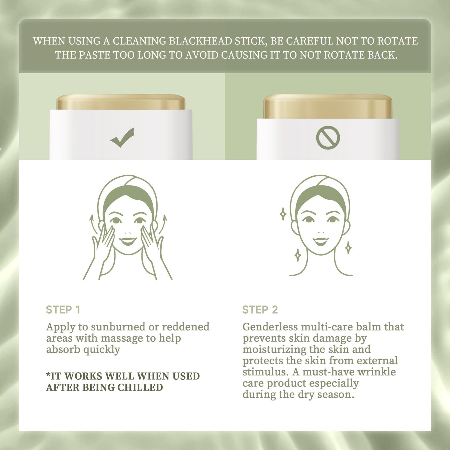 Mikloven 2PCS Aloe Vera After Sun Gel Stick – Natural Soothing Care for Face & Body, Hydrating & Non-Irritating Moisturiser, Travel Size Lotion for Sensitive Skin,15g