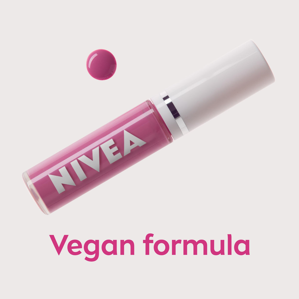 NIVEA Candy Pink Lip Oil (5.5ml), Moisturised Lips With 100% Natural Oils Including Jojoba Oil, Long Lasting and Non-Sticky Lip Gloss