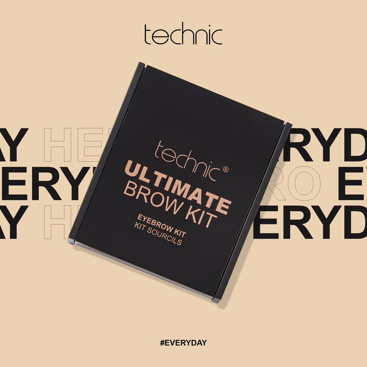 Technic Ultimate Brow Kit - All-In-One Compact Eyebrow Shaper Set - Professional Kit With Wax to Shape, Powder to Define & Tweezers to Groom