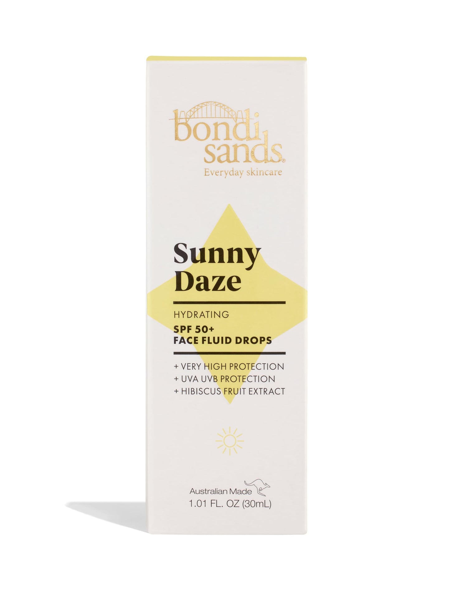Bondi Sands Sunny Daze Hydrating SPF50+ Face Fluid Drops | UVA & UVB protection, Vegan and Cruelty Free| 30ml/1.01 FL OZ
