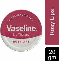 Kingdom Supplies Vaseline Lip Balm Petroleum Jelly 20g Lip Therapy. Cocoa Butter, Aloe, Rosy Lips and Original Flavour. Soothes Dry Lips (Pack of 4)