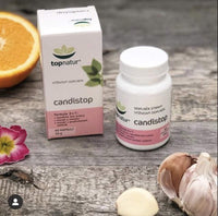 Topnatur CANDISTOP Candida Cleanse and Yeast Support | Thrush Treatment for Women | Natural Supplement with Probiotics, Inulin, GSE and Garlic Prevents BV Infections and Restores Balance!