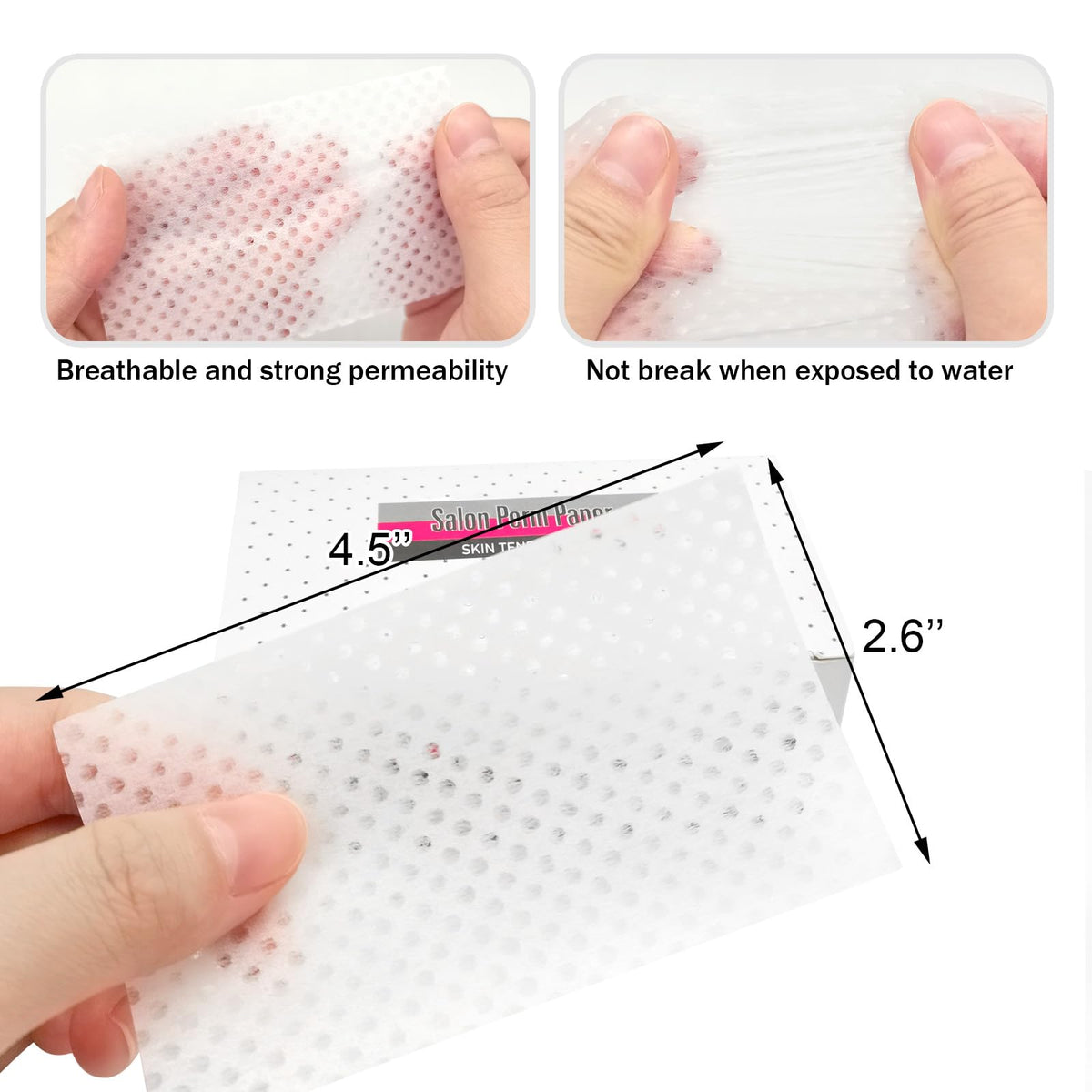 Desenda 1000 Sheets Breathable Hair Perm Paper High Toughness Ultra-Thin Mesh Hair Perm Paper Personal Grooming Tools for Hair Salon Shop Professional Stylist Home Salon Tool