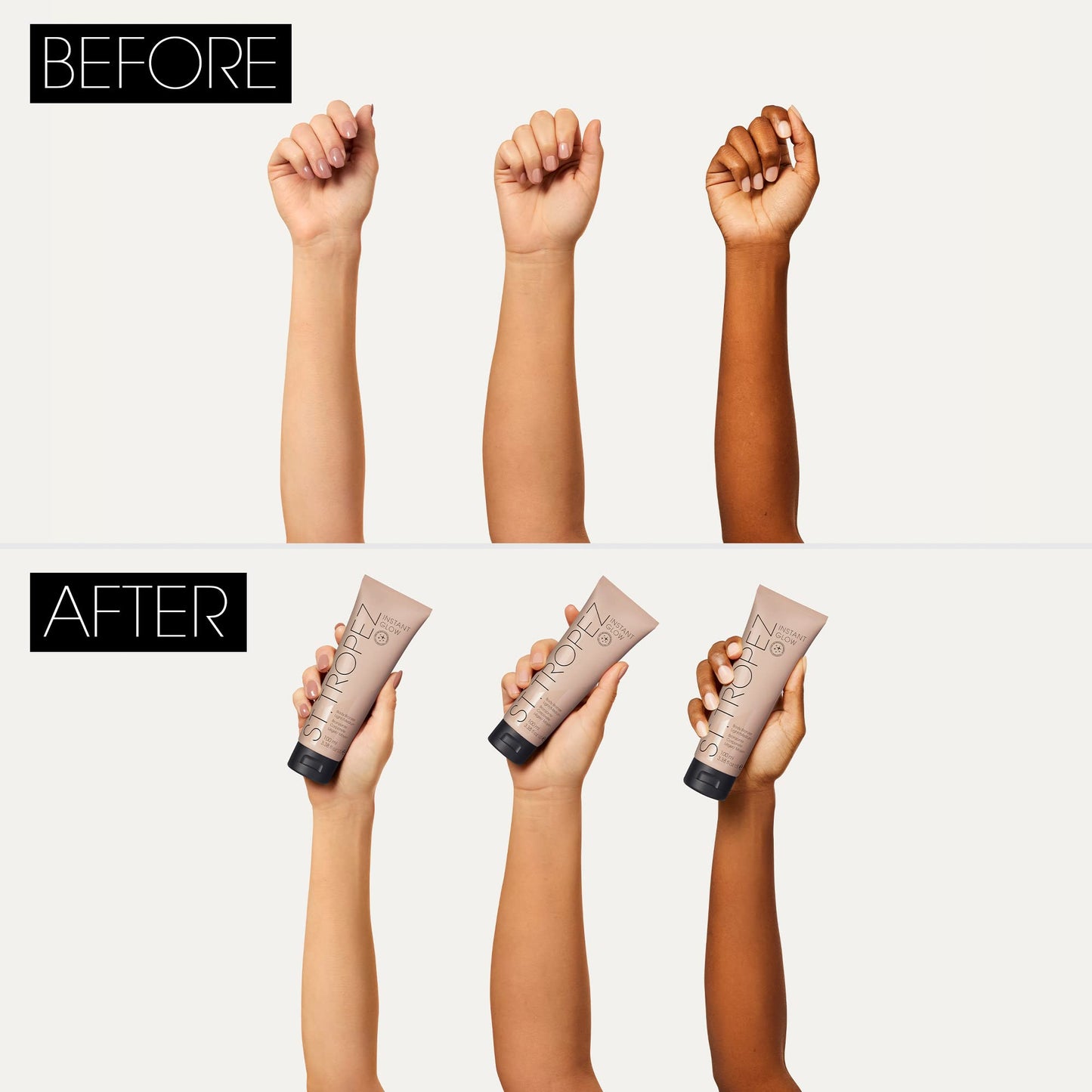 St.Tropez Self Tan Instant Glow, Light/Medium Shade, Smudge-Proof Body Makeup, Vegan, Natural & Cruelty Free, 100 ml