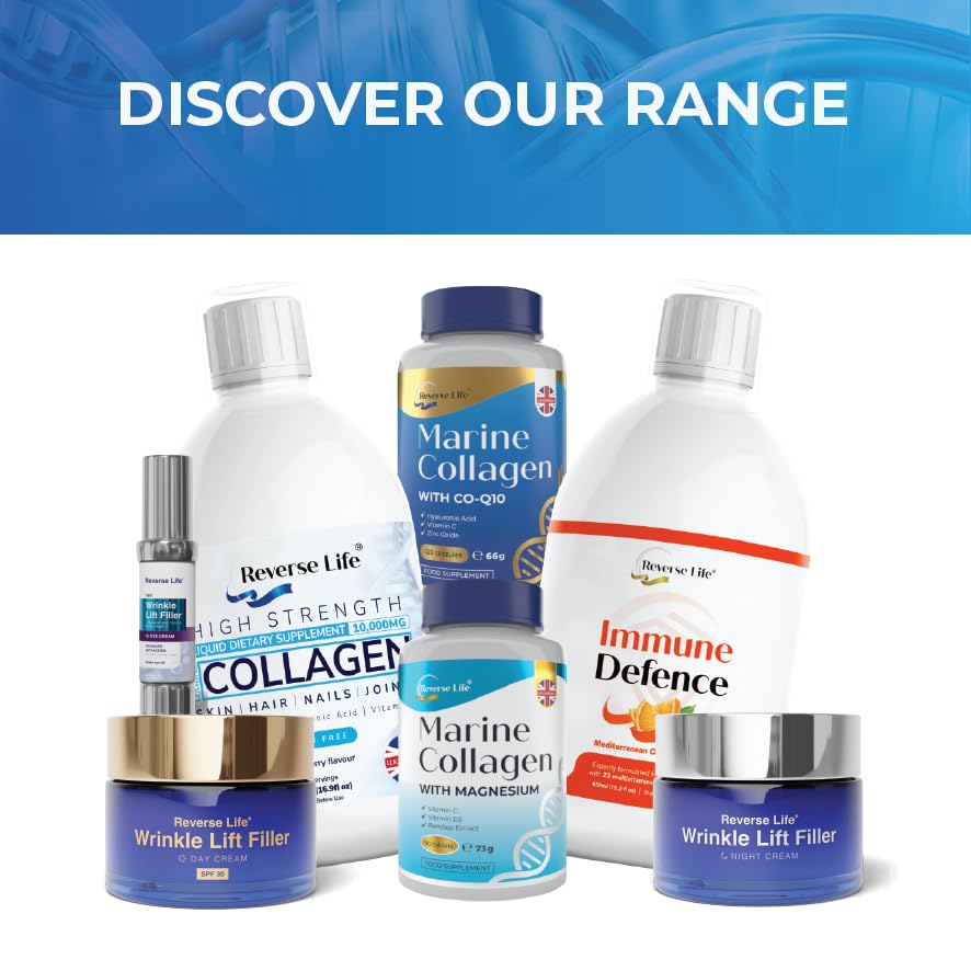 Reverse Life - Lifting Eye Cream for Wrinkles - Eye Cream for Dark Circles and Puffy Eyes with Lifting and Filling Properties - 30ml Eye Cream with Vitamin E and C