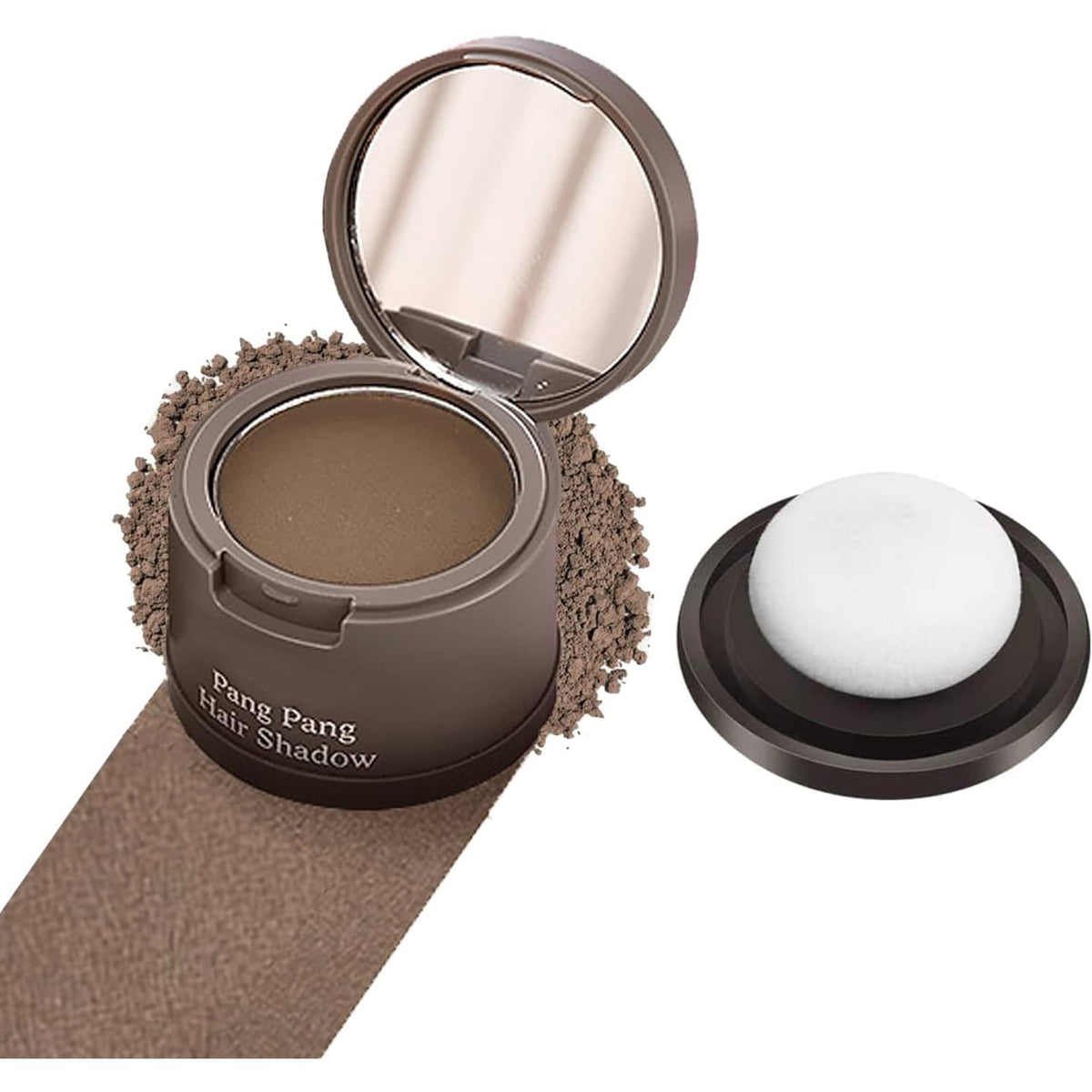 MEITREND Hairline Powder Hair Shadow Powder,Natural Brown Hair Root Dye Shadow Cover, Instantly Windproof Sweatproof Hair Touch-Up for Thin Hair Grey Hairline Quick Cover Unisex