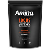 Amino Focus - Pre Workout Powder - 8000mg Nootropics with Caffeine, Creatine & Amino Acids - Preworkout Drink Men & Women - Sugar Free & Suitable for Vegans (Orange, 44 Servings)