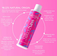 Silken Sass Strengthening Conditioner for Women – Bounce Back Lightweight, Silicone-Free Hydrating Conditioner – For Fine, Thin & Fragile Hair, Menopause Hair Care
