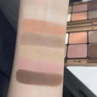 EveBeaty Nude Eyeshadow Palette - 6 Matte and Shimmer Shades for Smokey and Bronze Eye Makeup