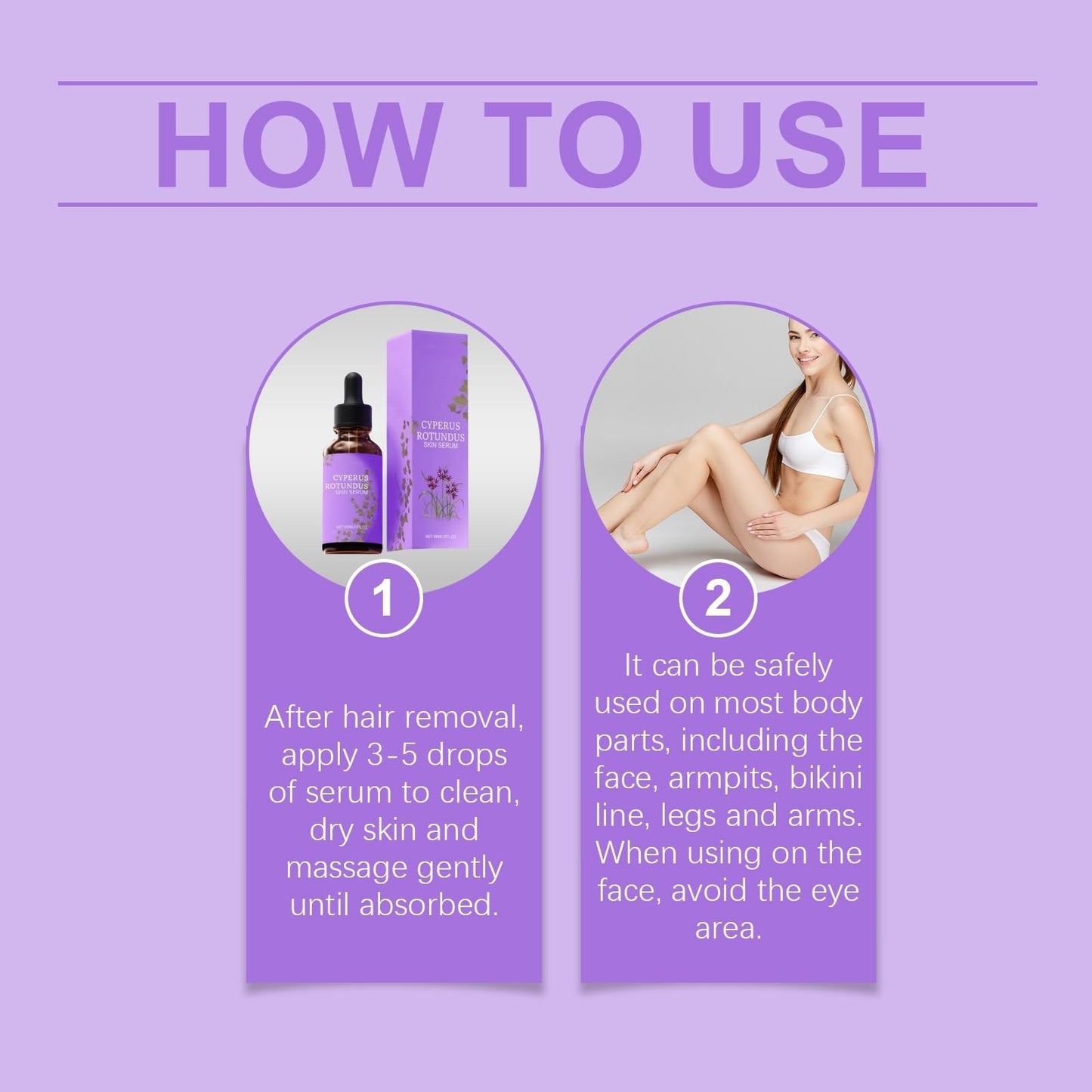 ShunJian Cyperus Rotundus Oil for Hair Removal,Organic Cyperus Rotundus Oil to Minimize Regrowth,Cyperus Rotundus Skin Serum,Ingrown Hair Treatment,Hair Growth Inhibitor,Daily Moisturizing & Soothing Care