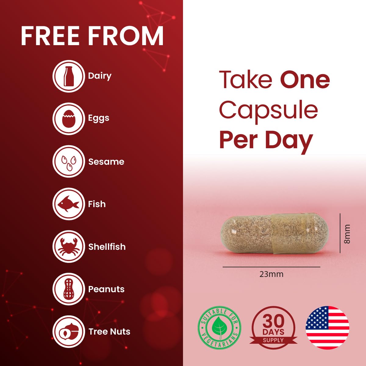 The Good Vitamin Company Ultrapome: 30 Vegetarian Capsules, Pomegranates + Live Cultures/Microbiome, Ellagitannins, Urolithin A Supplement, Cellular Health Complex for Mitochondrial Health, Mitophagy, Energy Support