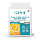 ICEVIT Vitamin D3 4000 IU 100mcg, 365 Tablets, 1 Year Supply, UK Made