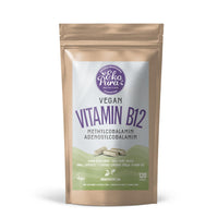 Ekopura Vegan Vitamin B12 Methyl- & Adenosylcobalamin - 120 Small Capsules (1000mcg)|Free from Allergens, GMO, Soy, Gluten, Unhealthy additives | 4 Months Supply (1 Capsule Per Day)