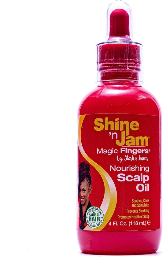Generic BUY Shine-n-Jam Magic Fingers Nourishing Scalp Oil - Intensely Moisturizes and Soothes Dry or Sensitive Areas - Formulated with Natural Oils and Nutrients - Promotes Healthy Hair - 118 ml