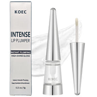 EneriWell Angel Silk Lip Plumper Gloss|Instant Extreme Lip Filler Booster with Hyaluronic Acid & Jojoba Oil|Non-Sticky Volumizing Serum for Ultra-Hydrating Moisture|Glass Shine, Fuller Lips,Hydrating Lip Care