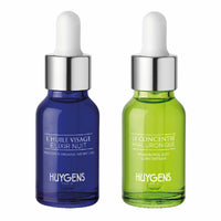 HUYGENS - Night & Day Duo - 2 Organic Serums - 2x15mL - Hyaluronic Acid Concentrate & Elixir Night Concentrate - 100% natural - Vegan - Made in France