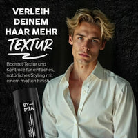 BY MIA Hair Powder Wax for Men 30g | Instant Volume and Matte Finish | Texturizing Styling Powder | Strong Hold | Travel Size | UK Brand