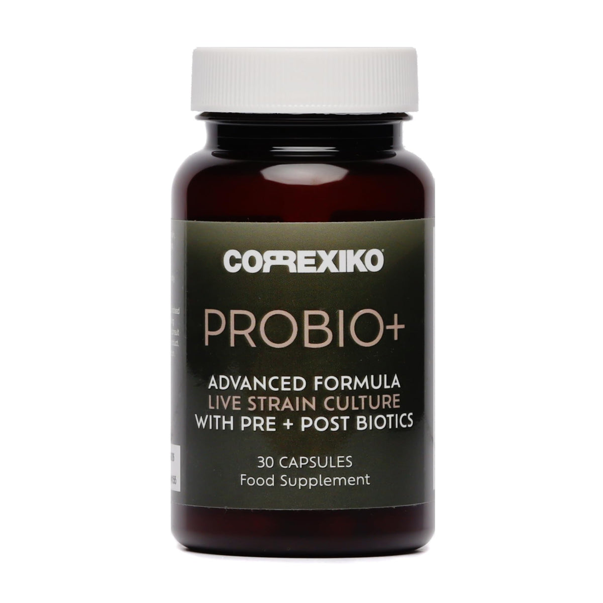 CORREXIKO Probio+ Probiotic Tablets - Advanced 12 Strain Culture - Contains Prebiotics & Postbiotics for Gut Health - Supports Digestion, Immune Health & Reduces Bloating - 30 Capsules, 1 Month Supply