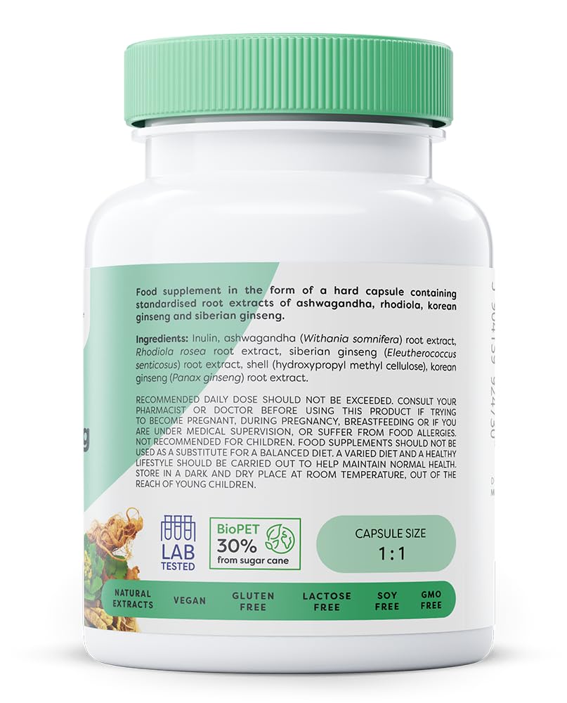 OSAVI Osavi Ashwagandha + Rhodiola & Ginseng - 60 Vegan Capsules