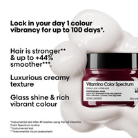 L'Oréal Professionnel Paris L'Oréal Professionnel Vitamino Color Spectrum Maske, Professionelle Haarmaske für strahlende Farbbrillanz, Glass Hair Effekt für intensive Geschmeidigkeit & Stärkung, 250ml