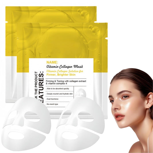 SingHao 2 PCS Bio Collagen Face Mask,Collagen Real Deep Overnight Masks,Deep Collagen Overnight Hydrating Face Mask,Real Dee/p Ma/sk,Colla/gen Night Wrapping Mask,Firm Skin De/ep Hydrating Ma/sk for Women