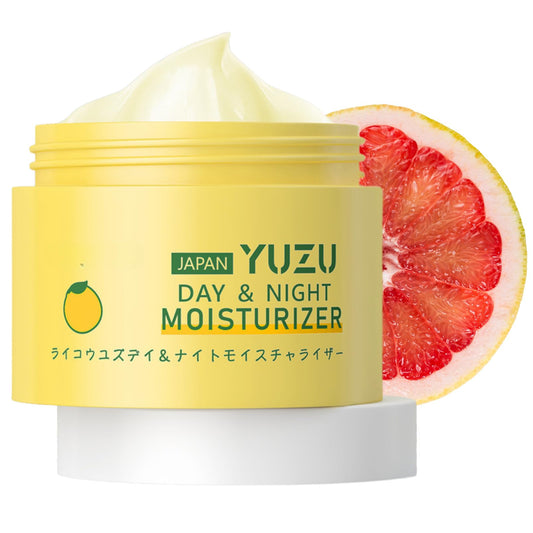 ISBEAUSOLS YUZU Day & Night Face Moisturiser, Face Cream for Dry Skin, Moisturiser Face Women & Men for Smoothing & Softening, Nourishing & Hydrating Face Moisturisers, Natural YUZU Cream Face Care