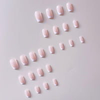 NLFOX Black Nails French Tip - Glitter False Nails with Glue - 24PCS Coffin Press on nails - Gothic Ballet Fake Nails - Stick on nails for Women Long Lasting - Medium Nail Tips Glue On
