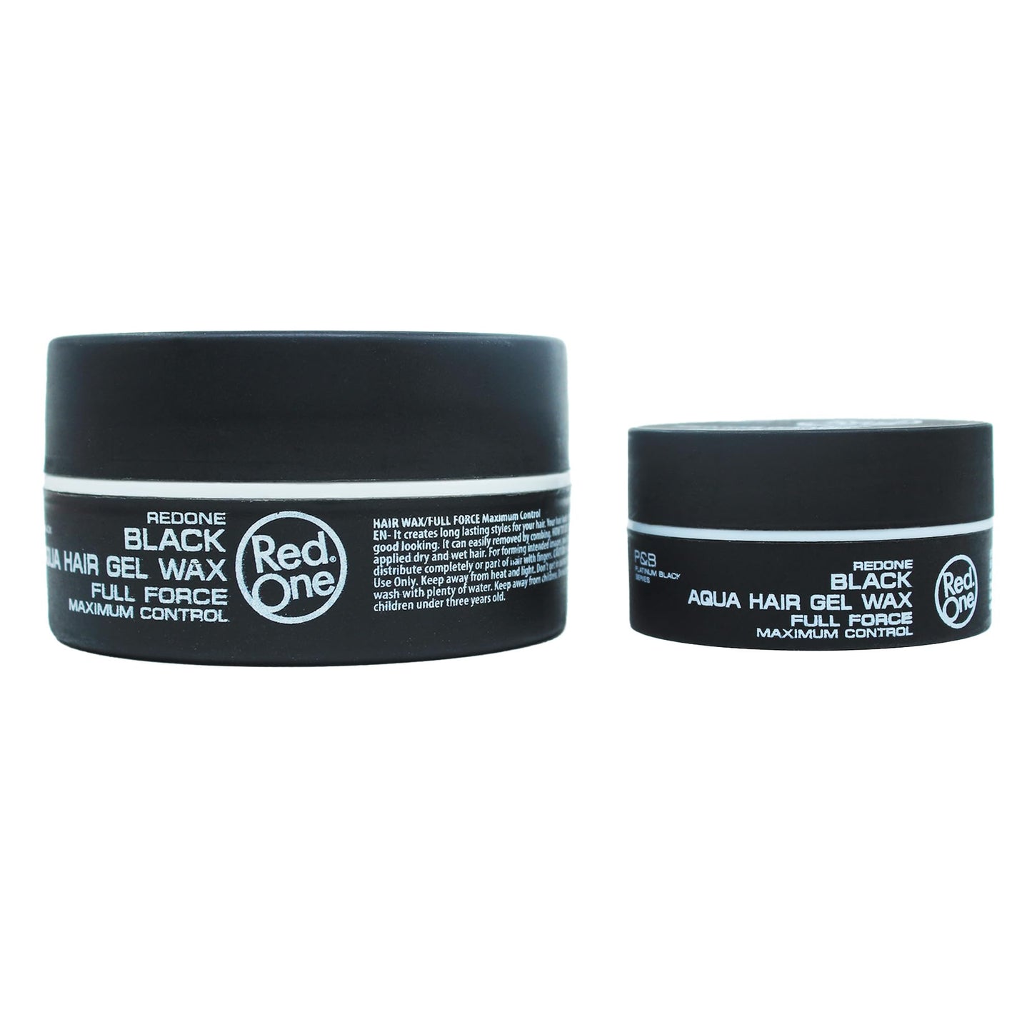 Redone Hair Styling Aqua Wax Black 3 x 50ml | Gel Wax | Lime Scent | Extra Hold | Men & Women Hair Wax | Long Lasting | Shiny Look | Maximum Control 3 PCS