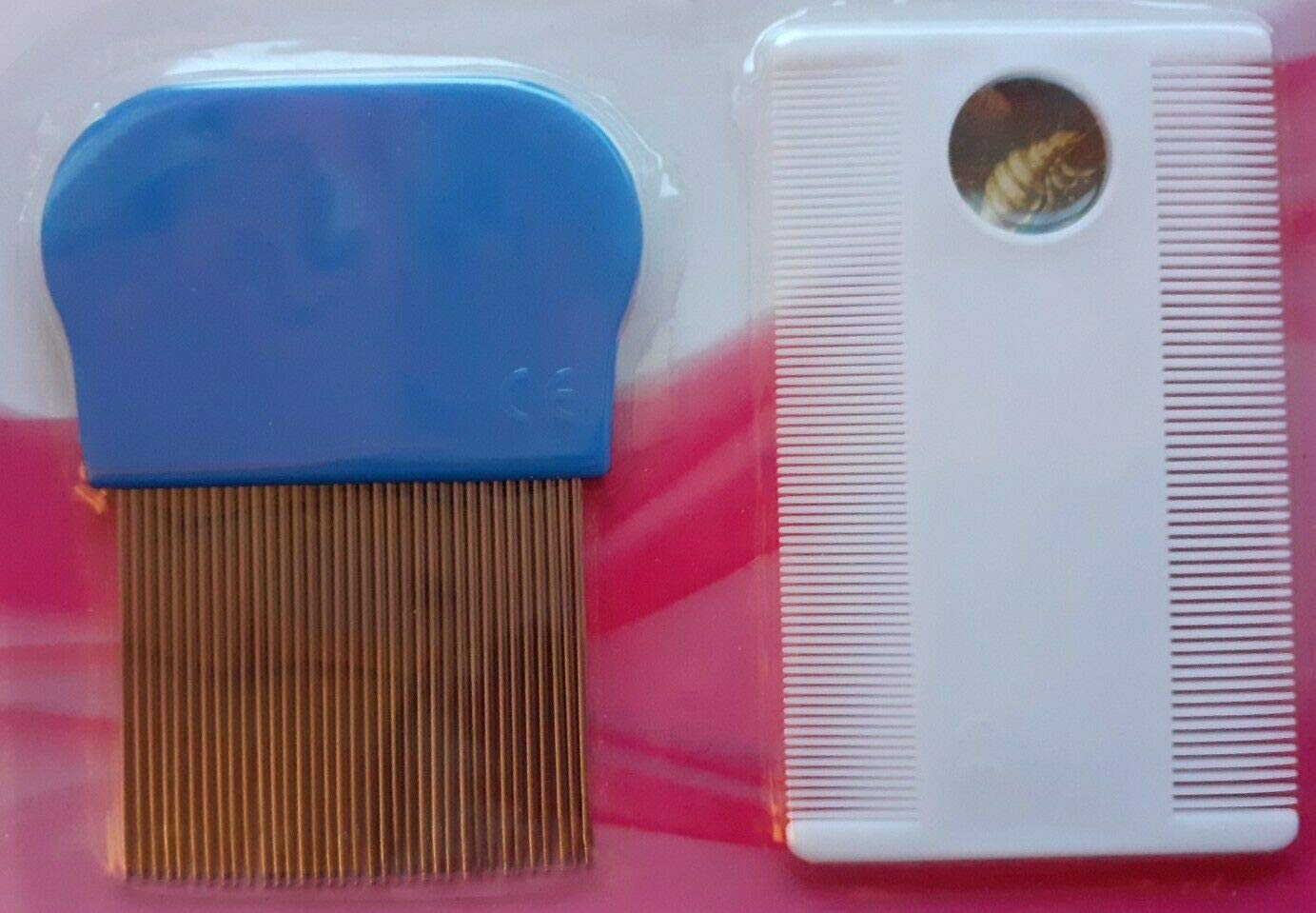 Lice Comb Metal Plastic Nit Hair Comb Set Magnifier Remove Head Lice And Eggs Effectively