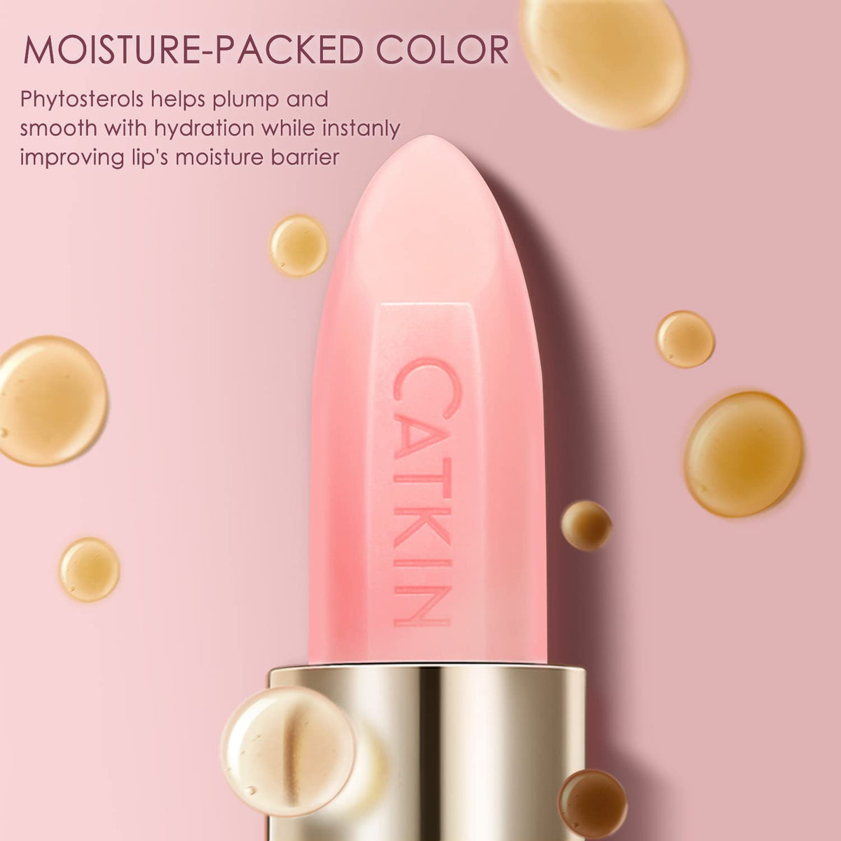 CATKIN Moonlight Lip Balm, Natural Color Change Tinted Lip Balm, Chapstick Lip Balms with Vitamin E for 8h Moisture for Dry Cracked Lips, 3.5g, 2pcs (04+08)