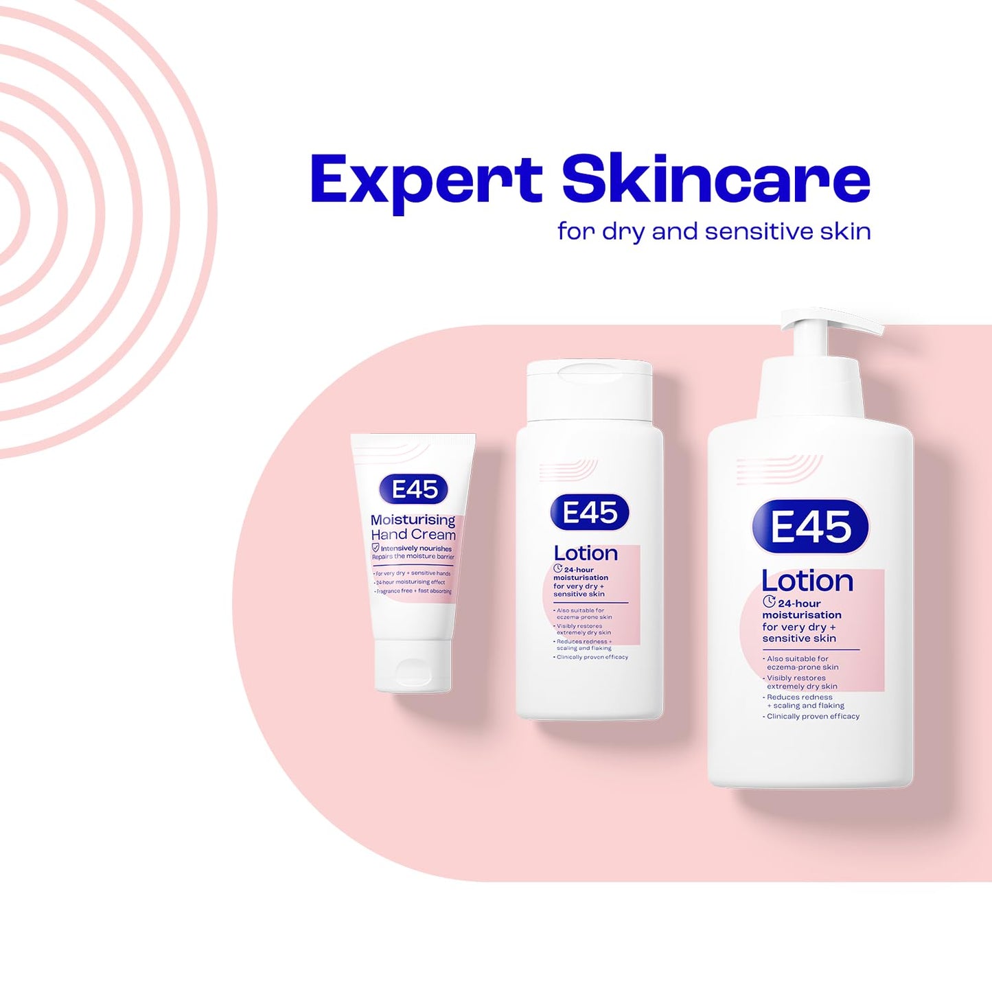 E45 Daily Moisturising Hand Cream, 50 ml (Pack of 1)