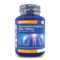 Glucosamine 2kcl 1000mg with Vitamin C, 180 Vegan Glucosamine Sulphate Tablets. Maintains Normal Joint Cartilage. 6 Months Supply, UK Manufactured Glucosamine Sulphate 1000mg.