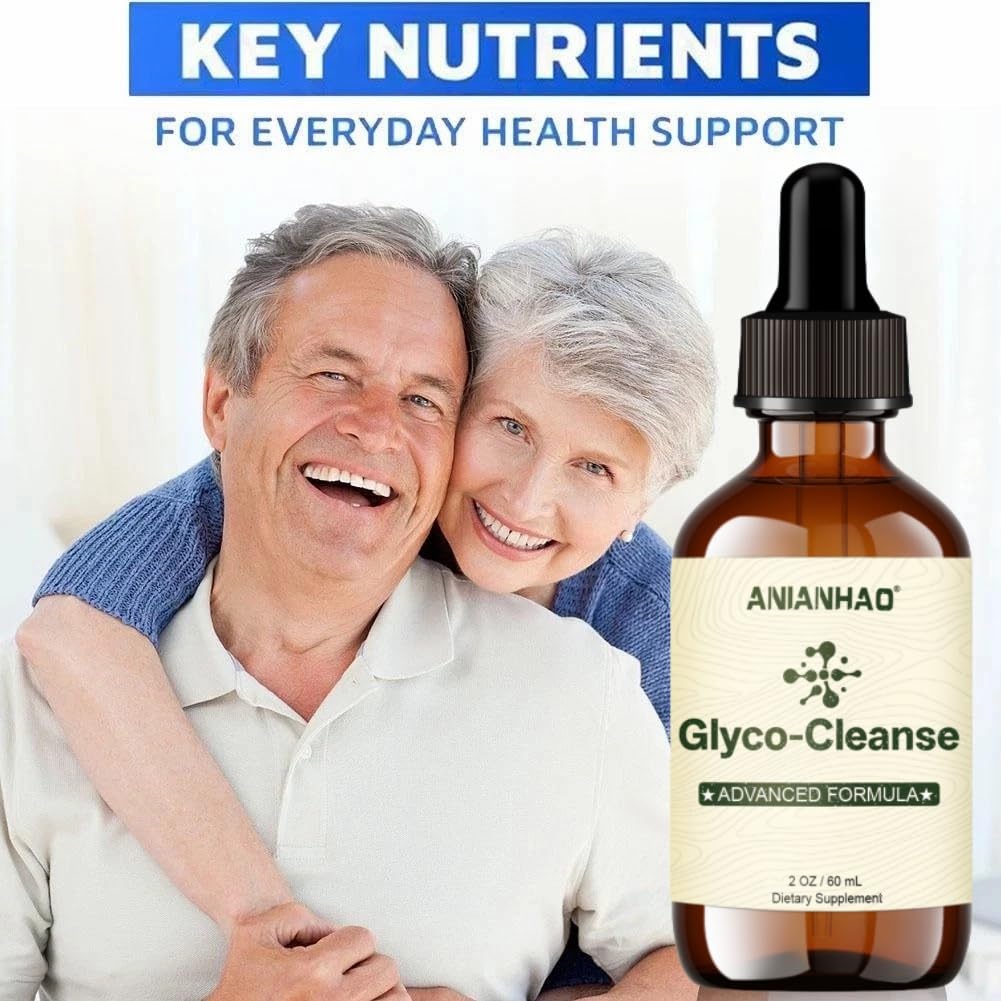 ANIANHAO Glyco Clean Drops Flow Blood Support - Blood Flow+ Official Formula Support Supplement - Natural Formula to Support Overall Well Being & Healthy Energy - 60ml