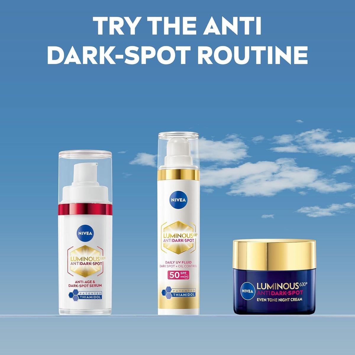 NIVEA Luminous 630 Anti Dark-Spot & Anti-Age Serum (30ml), Anti-Wrinkle Face Serum Reduces Age Spots and Dark-Spots, Firming and Hydrating Serum to Reduce Wrinkles and Fine Lines