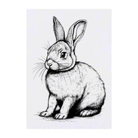 Azeeda 'Rabbit' Temporary Tattoo - Water Resistant, Skin-Safe, Non-Toxic Transfer (TO00062051)