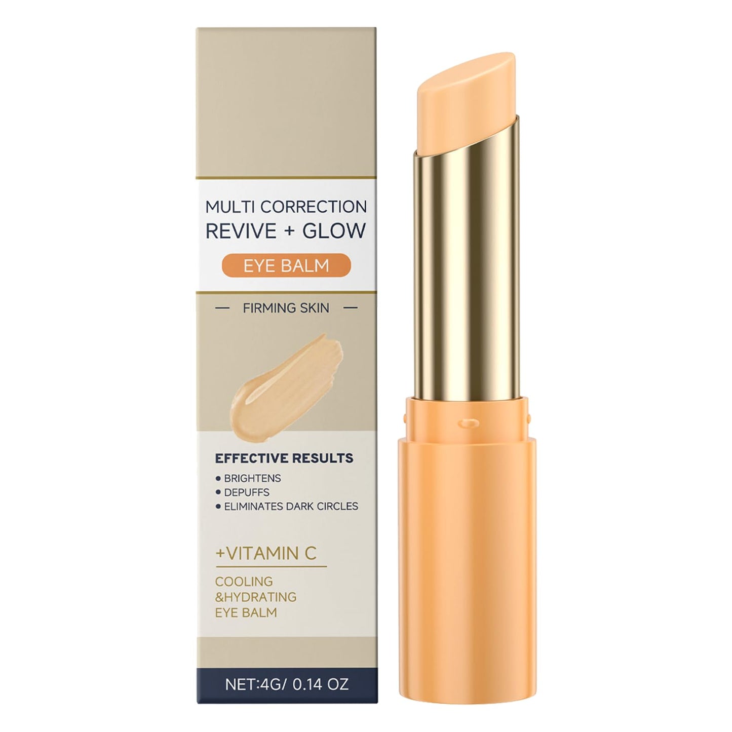 Vitamin C Eye Cream, Eye Cream for Dark Circles and Puffy Eyes, Men and Women Revitalift Eyes Cream, Under Eye Serum Stick for Brightening Revitalizing Anti Wrinkle Hydrating