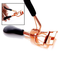 Majestik+ Eyelash Curler With 4 Refill Pads- Designed for No Pinching or Pulling Just Dramatically Curled Eyelashes & Lash Line In Seconds - In Rose Gold