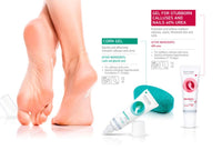 Keratolin Foot Gel For Corns, Calluses and Warts Remover Thickened Skin And Nails Cream Kit 40% Urea 15 ml Knees Elbows And Heels By Biotrade