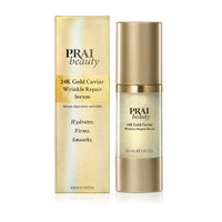 24K Gold by Prai Wrinkle Repair Day Serum 30ml, Deep Hydrating Express Facelift Serum for Smooth Younger Looking Skin