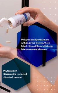 Vegetology Bone Care | Glucosamine & Phytodroitin™ - Vegan Alternative to Chondroitin | Sustainably Sourced | for Jointcare & Bone Support | Suitable for Allergies & Vegans | Made in UK